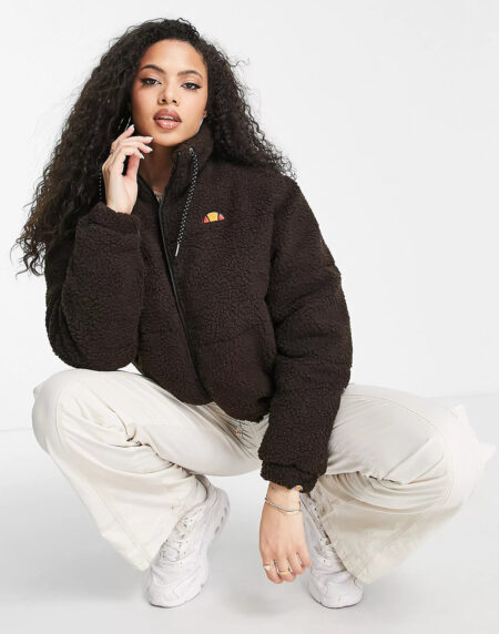 Jacket With Logo In Brown
