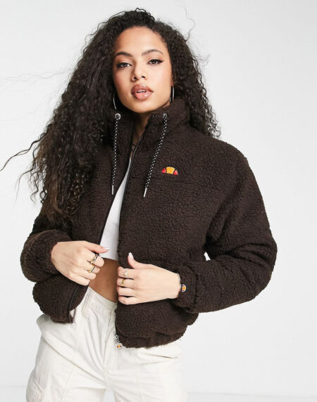 Jacket With Logo In Brown