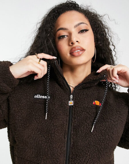 Jacket With Logo In Brown