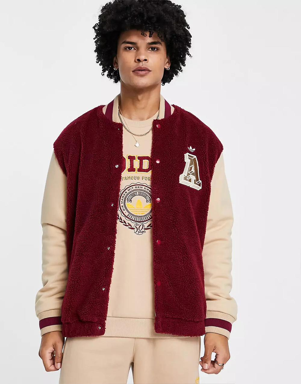 Men's Hoodies in Brown - Image 3