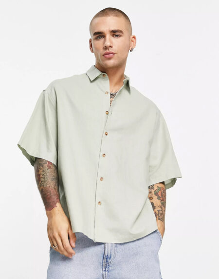 Men’s Slim-Fit Short-Sleeve Shirt