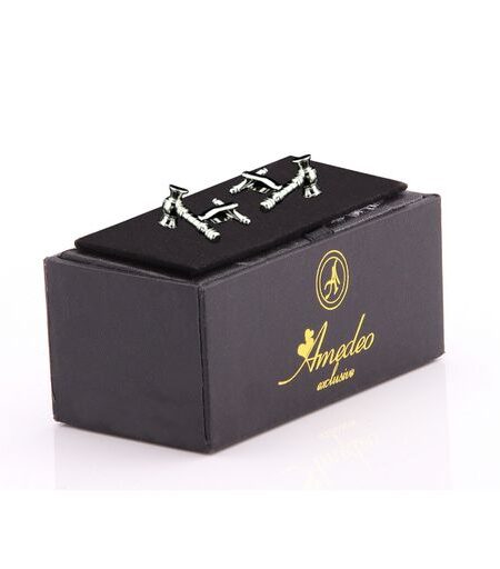 Silver Mens Stainless Steel Judge Cufflinks for Shirt with Box – Hand Crafted Perfect Gift