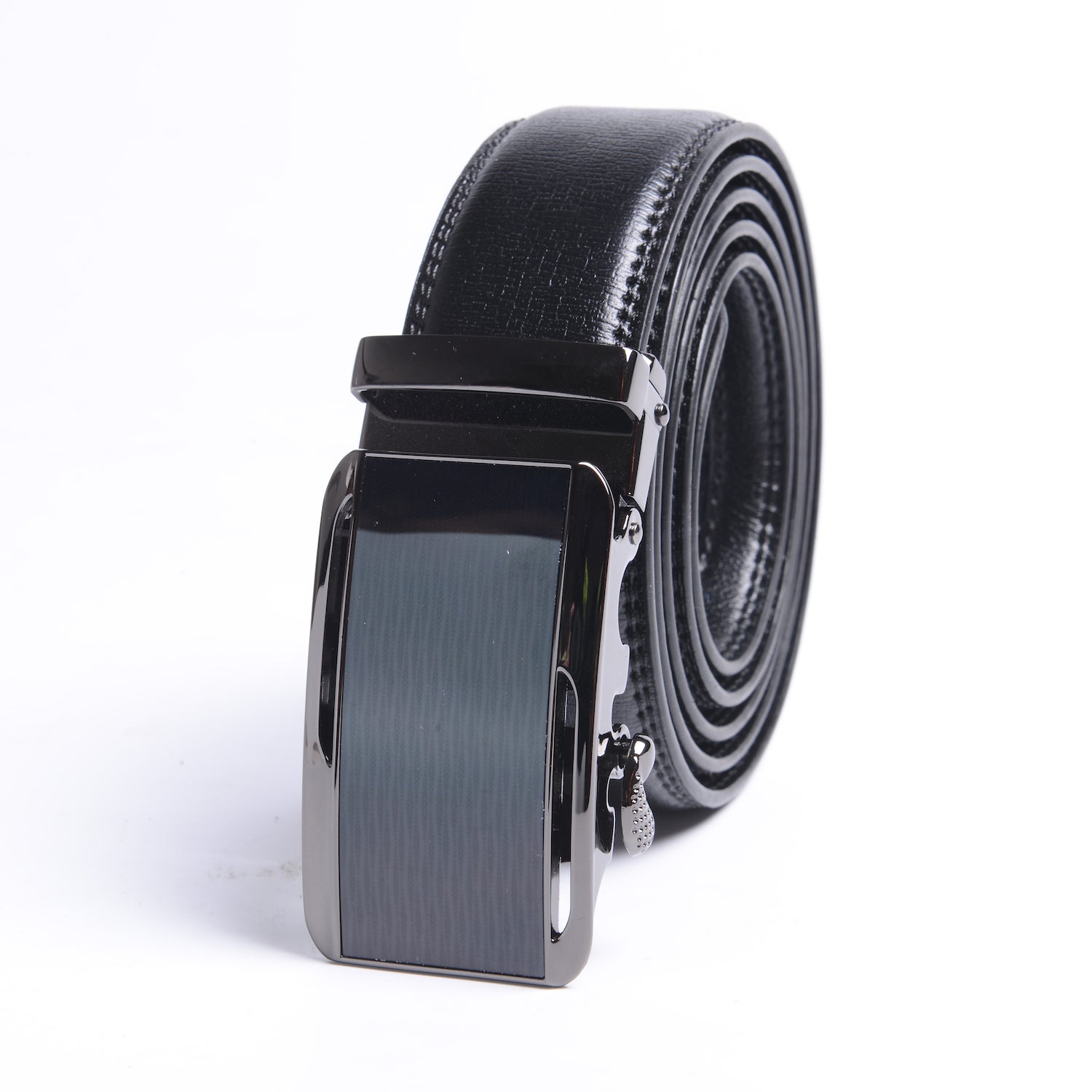 Men's Stainless Steel Belt with Black Buckle - Image 2