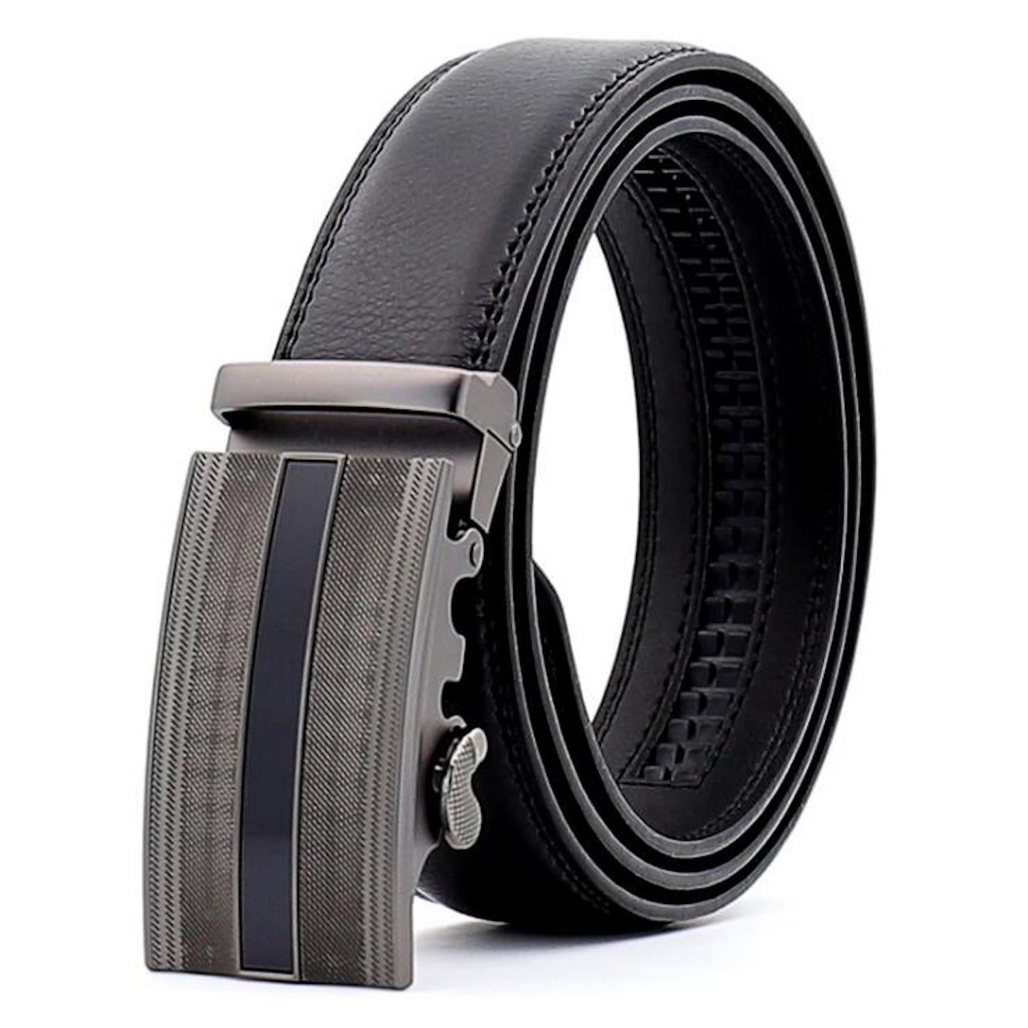 Men's Stainless Steel Belt with Black Buckle - Image 2