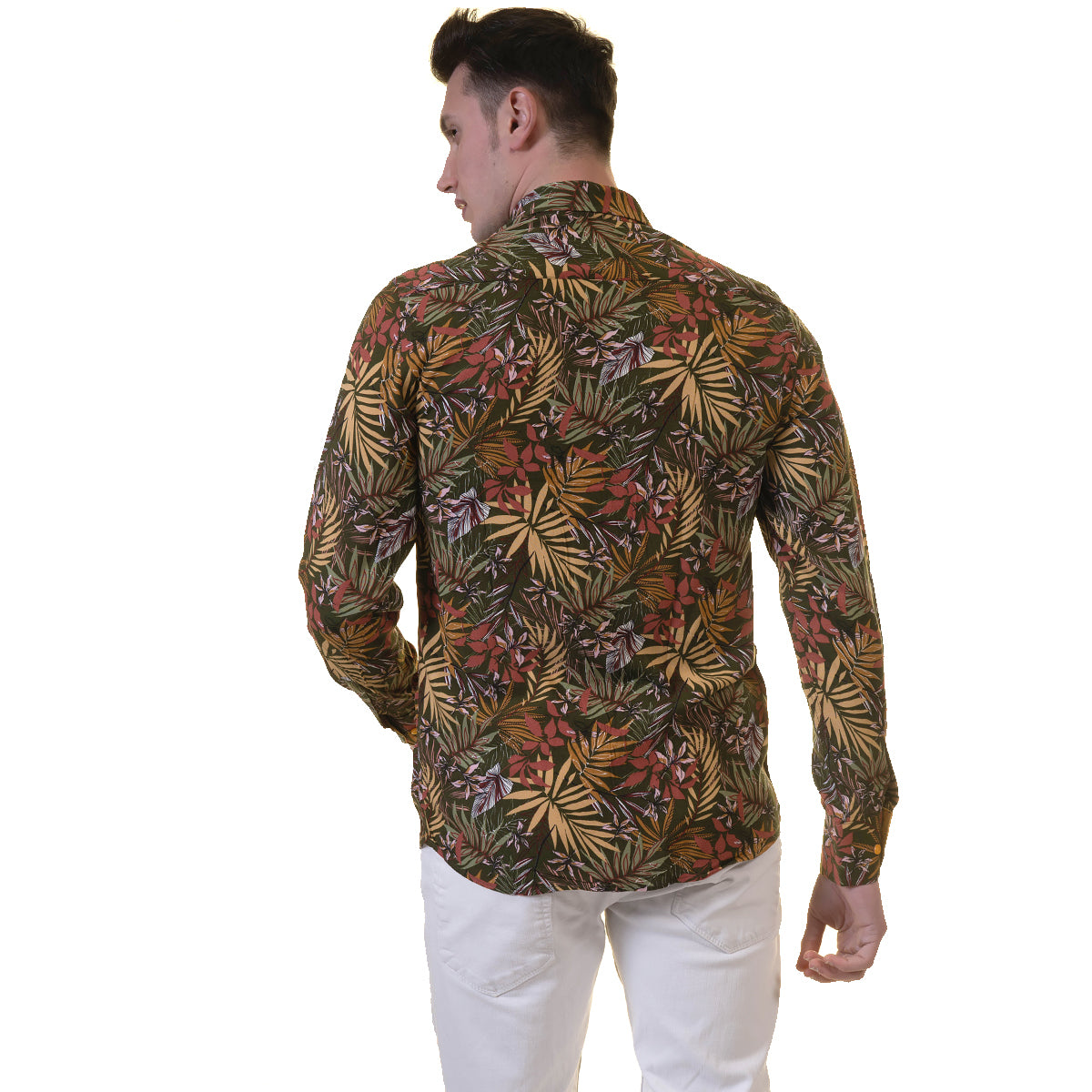 Floral Mens Slim Fit Designer Dress Shirt - tailored Cotton Shirts for Work and Casual Wear - Image 6
