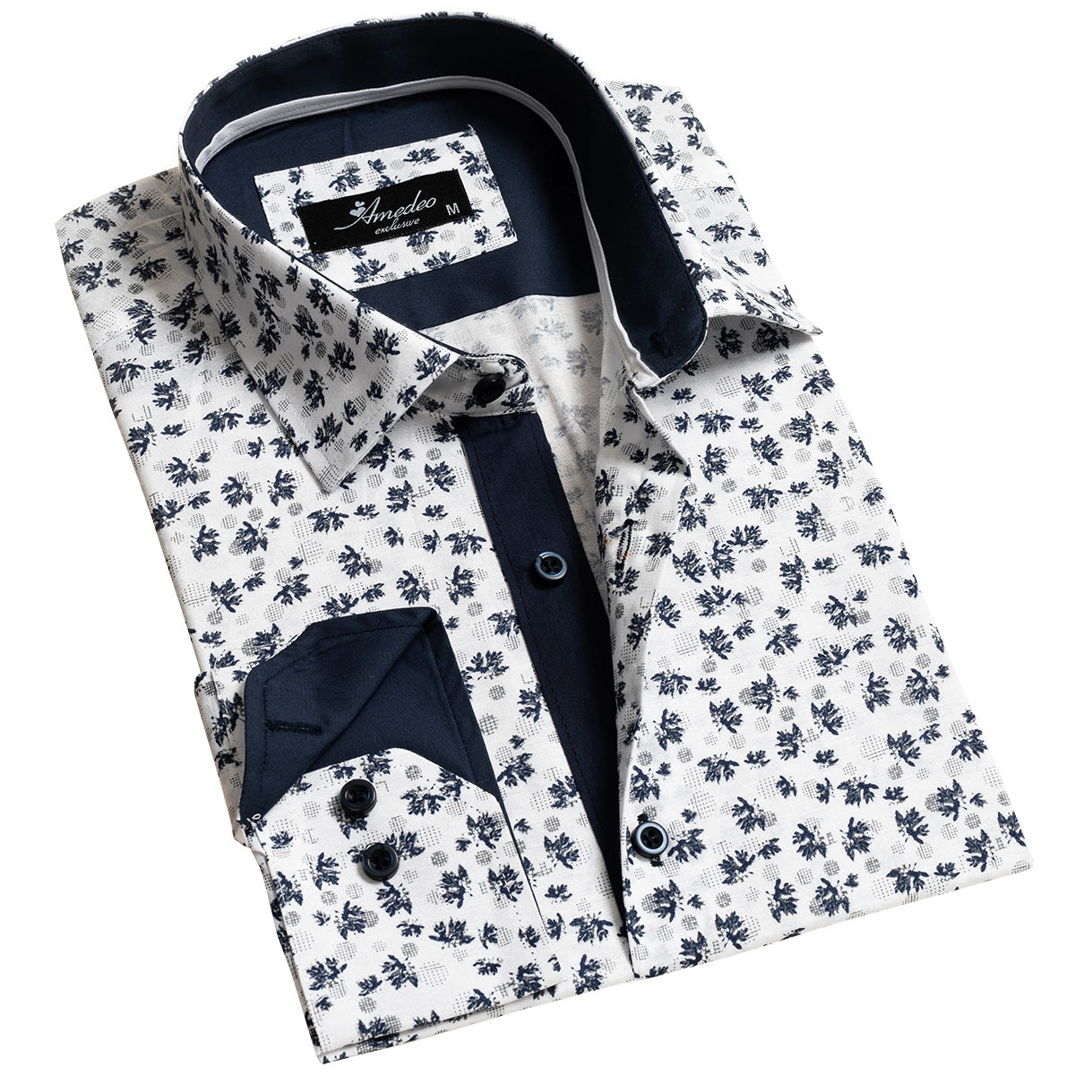 Mens Slim Fit Designer Dress Shirt – tailored Cotton Shirts for Work and Casual Wear