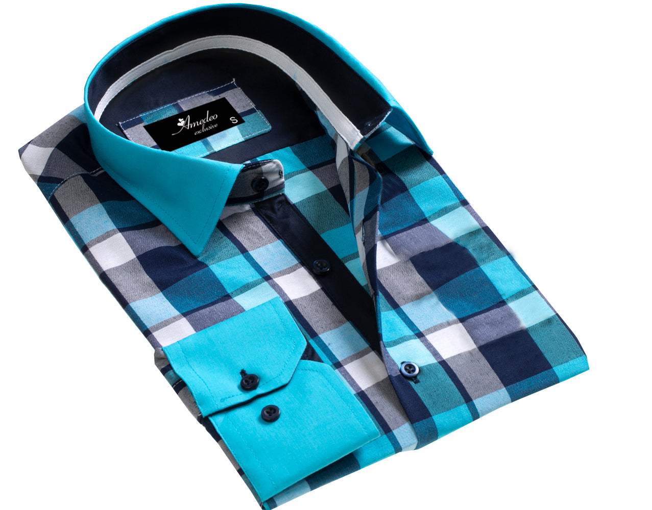 Mens Slim Fit Designer Dress Shirt – tailored Cotton Shirts for Work and Casual Wear