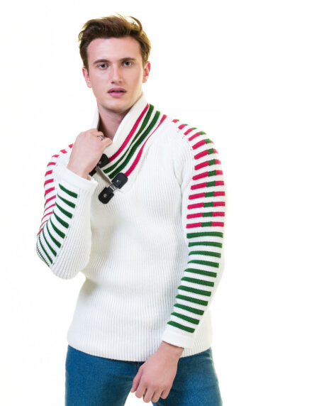 White European Wool Luxury Zippered With Sweater Jacket Warm Winter Tailor Fit