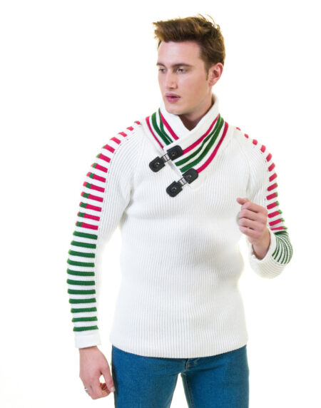 White European Wool Luxury Zippered With Sweater Jacket Warm Winter Tailor Fit