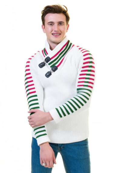 White European Wool Luxury Zippered With Sweater Jacket Warm Winter Tailor Fit