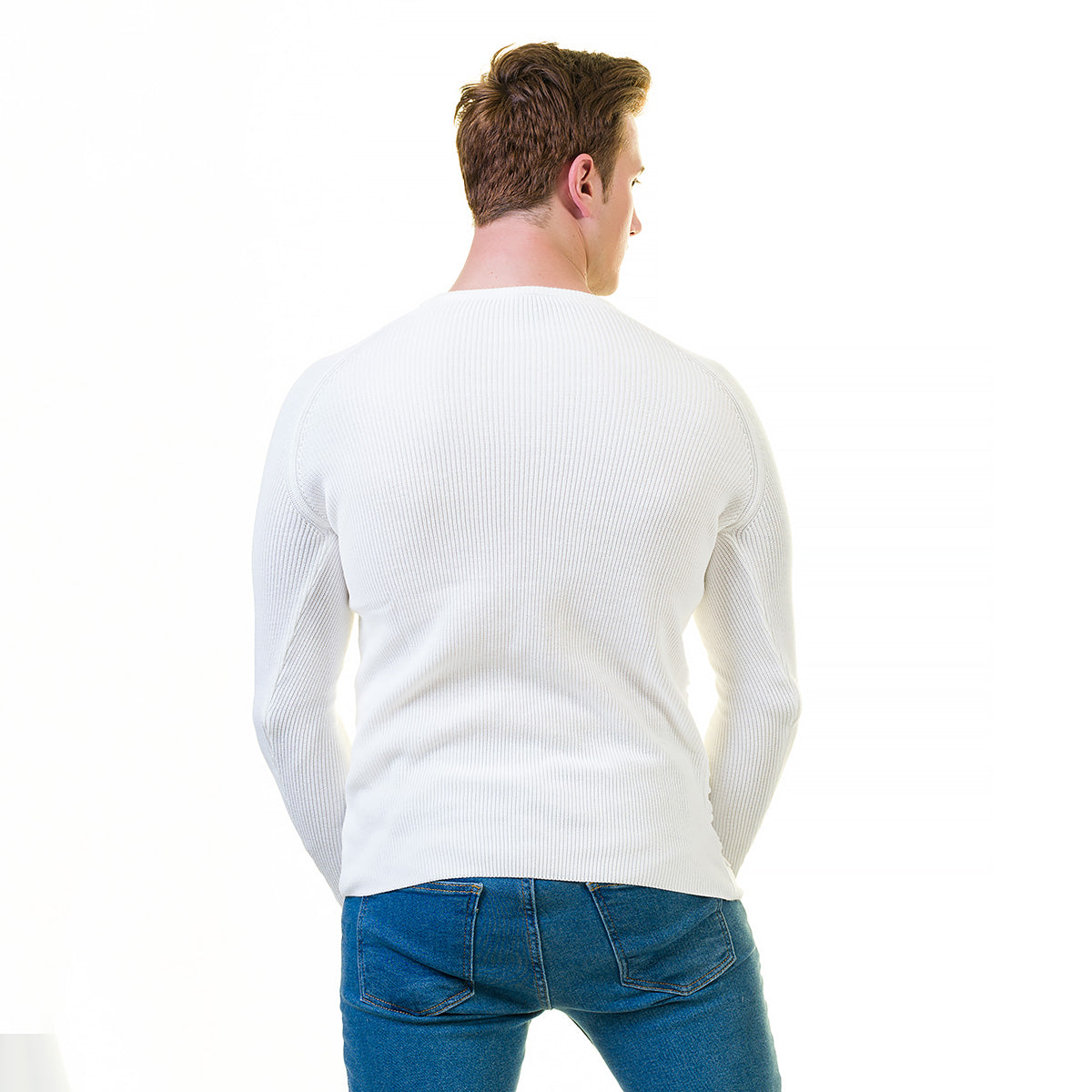 White European Wool Luxury Zippered With Sweater Jacket Warm Winter Tailor Fit - Image 5