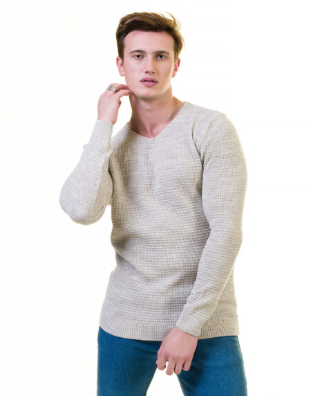 Simple Grey European Wool Luxury Zippered With Sweater Jacket Warm Winter Tailor Fit