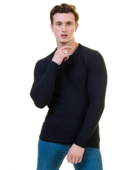 Black Check European Wool Luxury Zippered With Sweater Jacket Warm Winter Tailor Fit