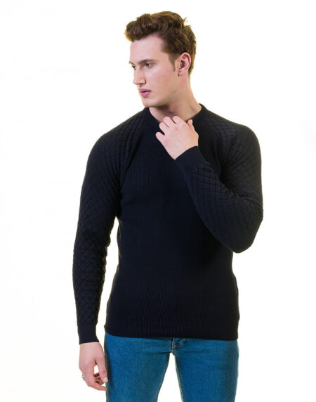 Black Check European Wool Luxury Zippered With Sweater Jacket Warm Winter Tailor Fit