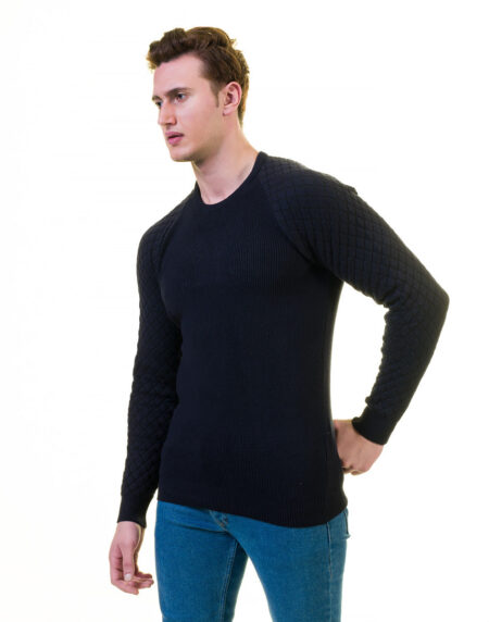 Black Check European Wool Luxury Zippered With Sweater Jacket Warm Winter Tailor Fit