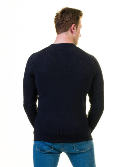 Black Check European Wool Luxury Zippered With Sweater Jacket Warm Winter Tailor Fit