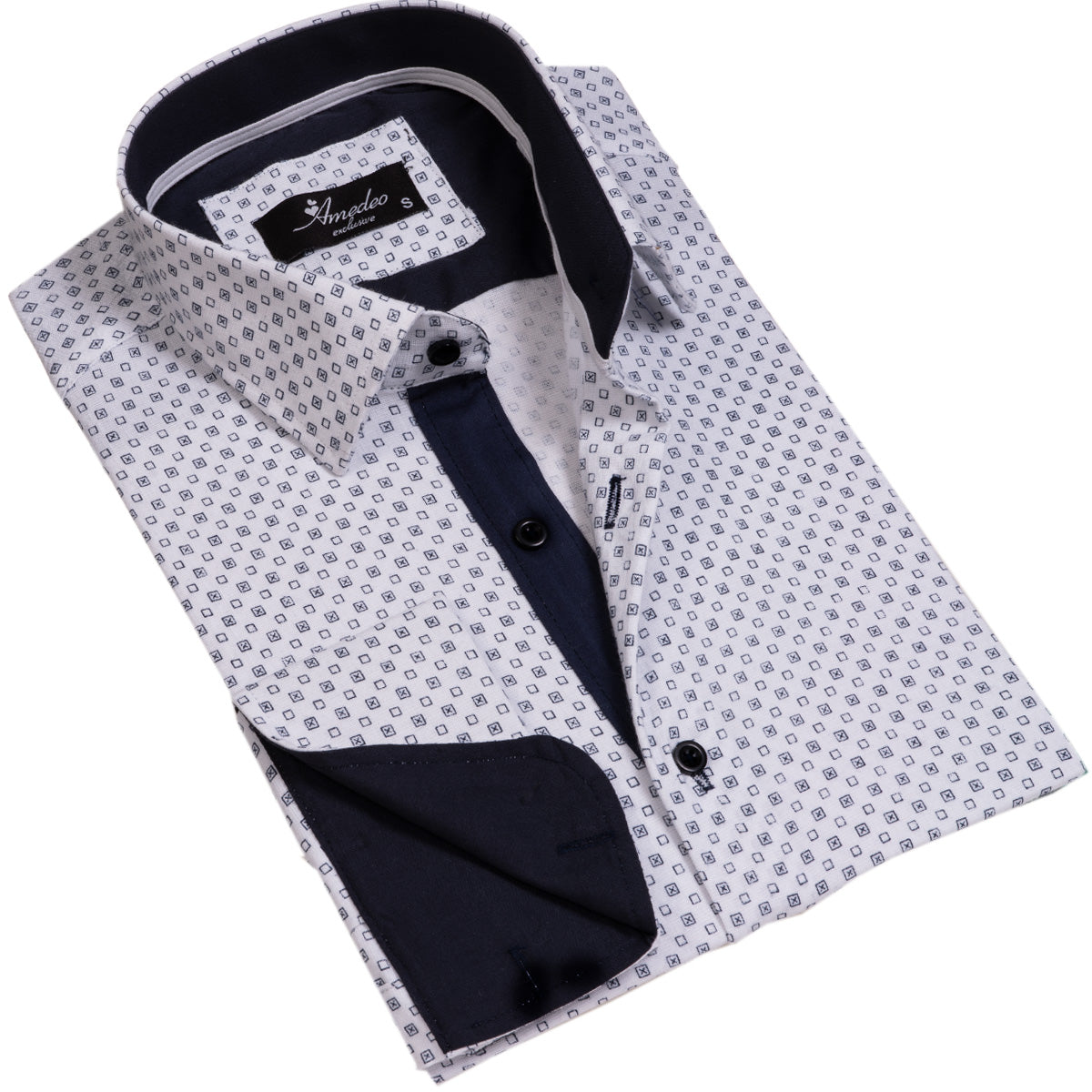 Mens Slim Fit French Cuff Shirts with Cufflink Holes – Casual and Formal
