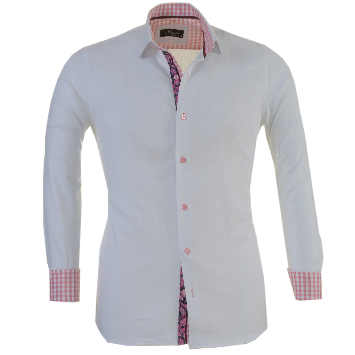 Mens Slim Fit French Cuff Shirts with Cufflink Holes - Casual and Formal - Image 2