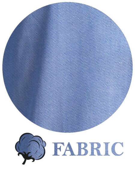 Blue Men's Slim Fit French Cuff Dress Shirts with Cufflink Holes - Casual and Formal - Amedeo Exclusive