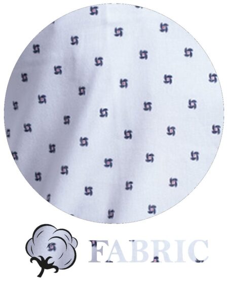 White With Black Dots Men's Slim Fit French Cuff Dress Shirts with Cufflink Holes - Casual and Formal - Amedeo Exclusive