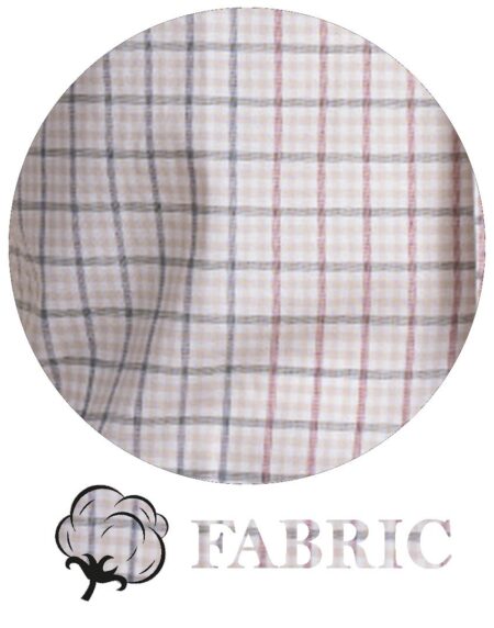 Tan Checked Men's Slim Fit French Cuff Dress Shirts with Cufflink Holes - Casual and Formal - Amedeo Exclusive