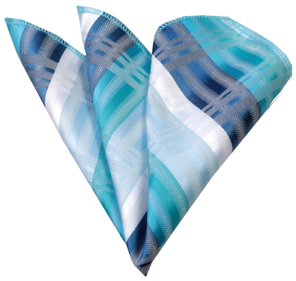 Pocket Blue Striped – Premium Silk Handkerchiefs for Suits