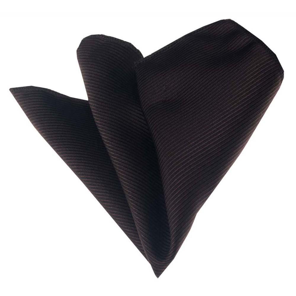 Men's Brown Pocket Square Hanky Handkerchief - Amedeo Exclusive