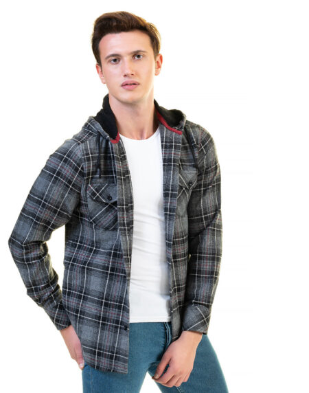European Wool Luxury Zippered With Hoodie Sweater Jacket Warm Winter Tailor Fit