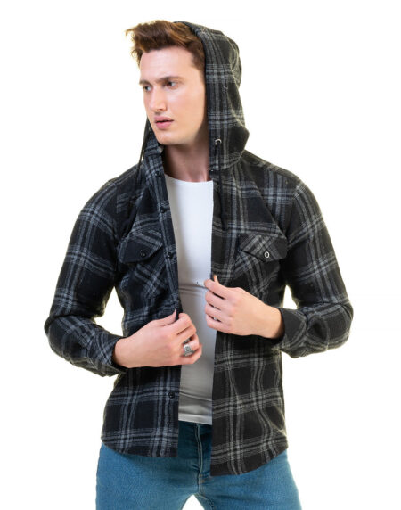 European Wool Luxury Zippered With Hoodie Sweater Jacket Warm Winter Tailor Fit