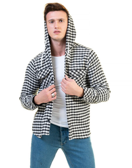 European Wool Luxury Zippered With Hoodie Sweater Jacket Warm Winter Tailor Fit