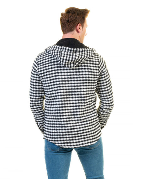European Wool Luxury Zippered With Hoodie Sweater Jacket Warm Winter Tailor Fit