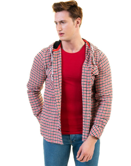 European Wool Luxury Zippered With Hoodie Sweater Jacket Warm Winter Tailor Fit