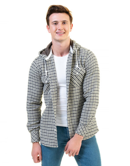 European Wool Luxury Zippered With Hoodie Sweater Jacket Warm Winter Tailor Fit