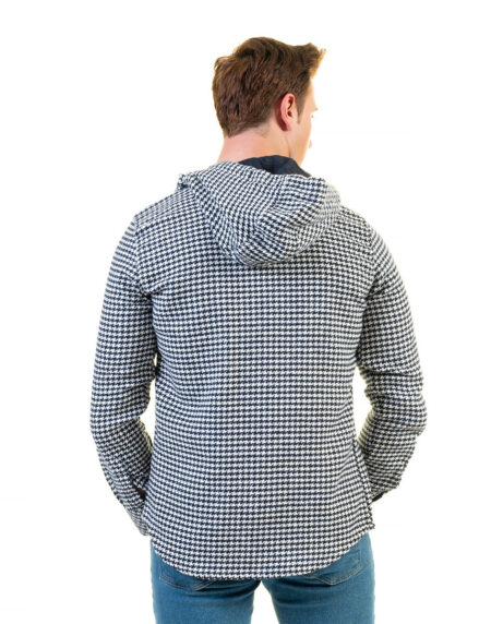 European Wool Luxury Zippered With Hoodie Sweater Jacket Warm Winter Tailor Fit