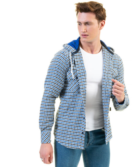 European Wool Luxury Zippered With Hoodie Sweater Jacket Warm Winter Tailor Fit