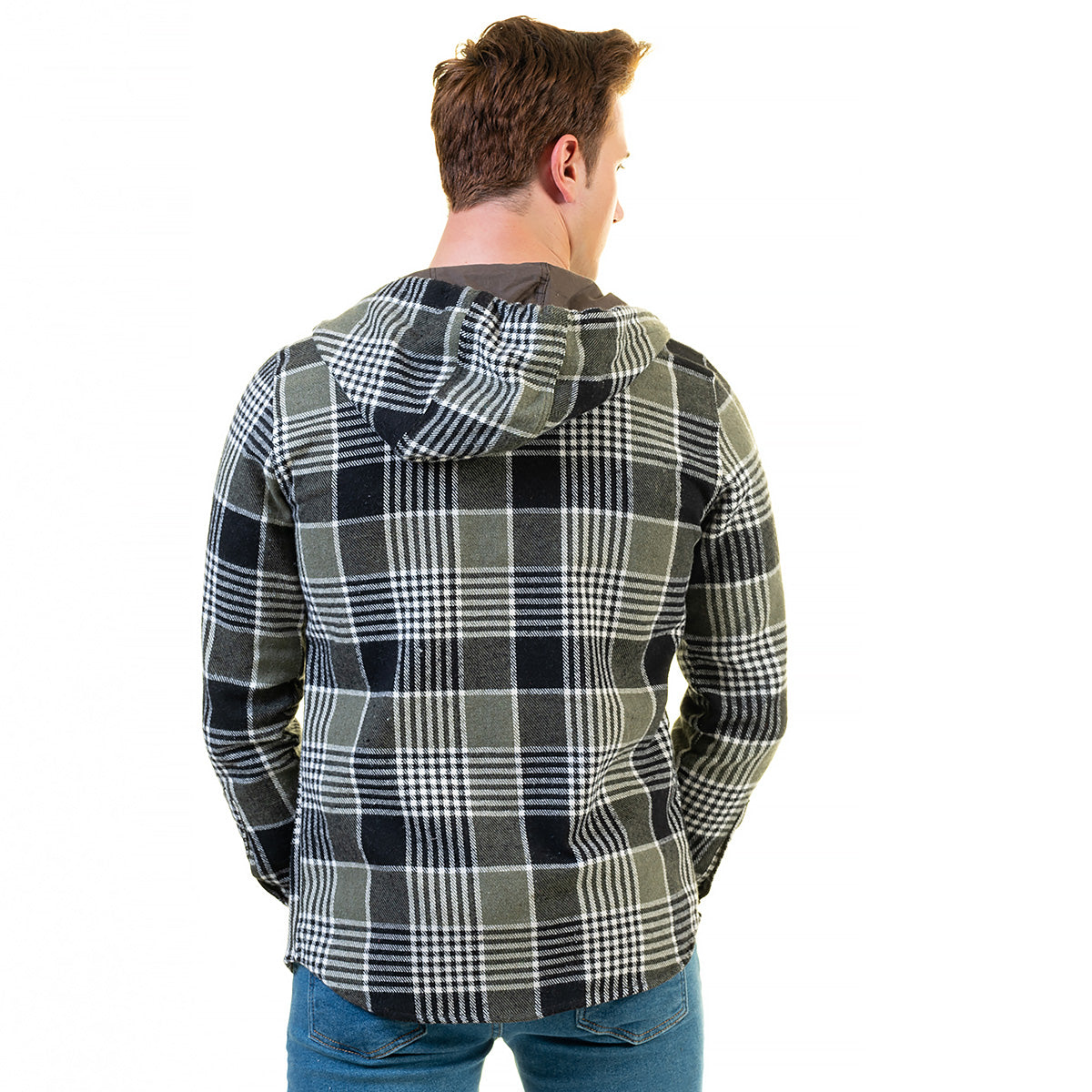European Wool Luxury Zippered With Hoodie Sweater Jacket Warm Winter Tailor Fit - Image 7