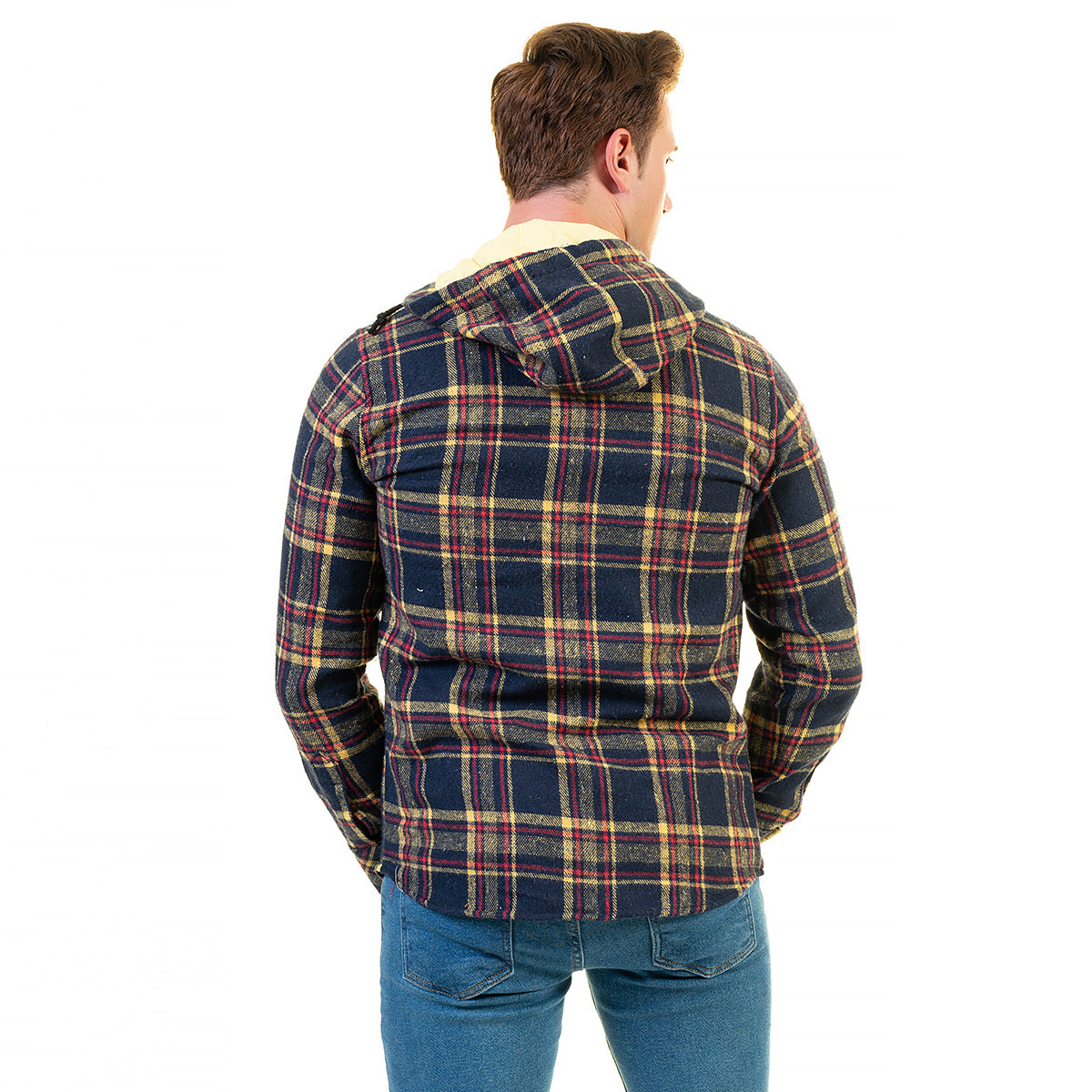 European Wool Luxury Zippered With Hoodie Sweater Jacket Warm Winter Tailor Fit - Image 3
