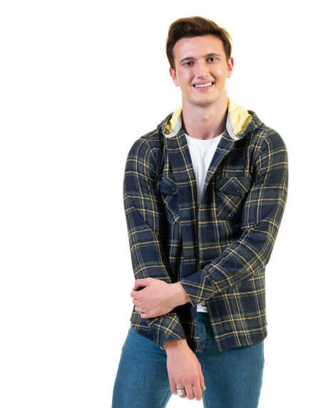 European Wool Luxury Zippered With Hoodie Sweater Jacket Warm Winter Tailor Fit