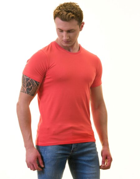 Orange European T-Shirt – Premium Cotton Crew Neck Short Sleeve Men’s T-Shirt