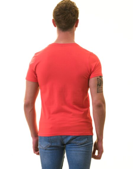 Orange European T-Shirt – Premium Cotton Crew Neck Short Sleeve Men’s T-Shirt