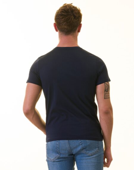 Navy Blue European T-Shirt – Premium Cotton Crew Neck Short Sleeve Men’s T-Shirt