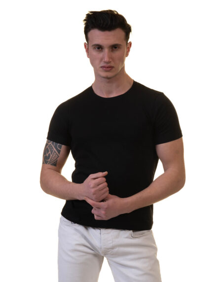 Black European Made Premium Quality T-Shirt – Crew Neck Short Sleeve T-Shirts