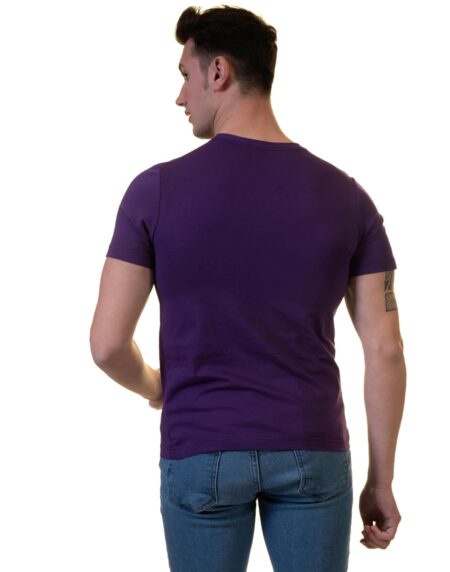 Purple T-Shirt – Premium Cotton Crew Neck Short Sleeve T-Shirts – European Made