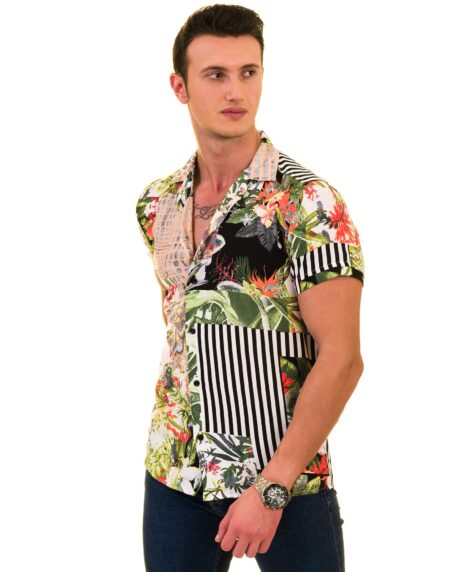 Men’s Multi-Color European Made & Designed Hawaiian Summer Shirt
