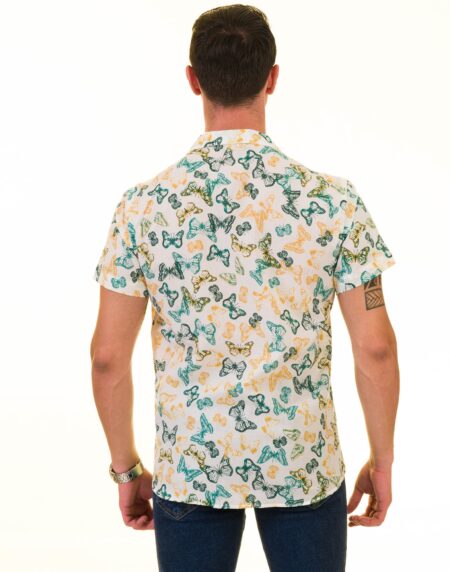 Men’s Multi-Color European Made & Designed Hawaiian Summer Shirt