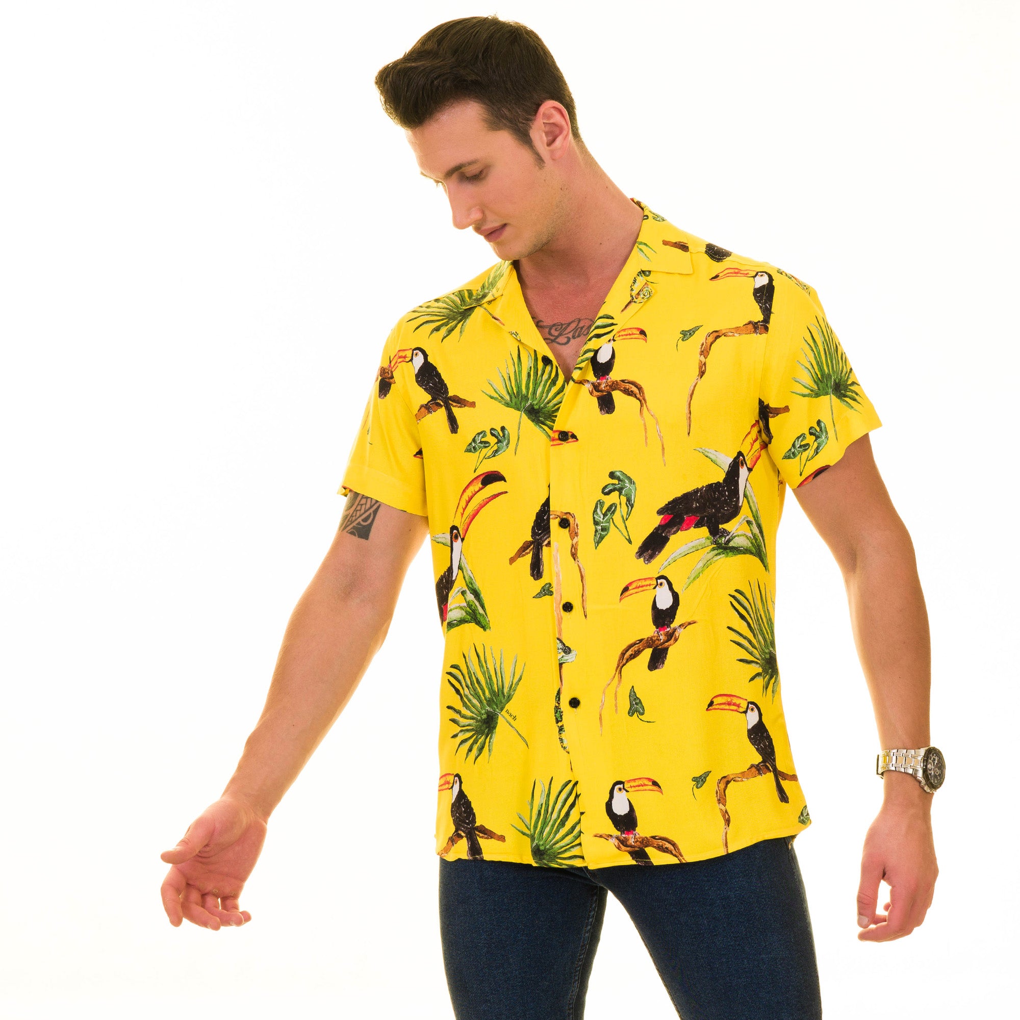 Multi-Color European Made Hawaiian Summer Shirt for Men - Premium Design - Image 2