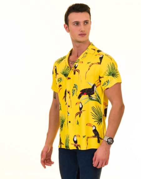 Multi-Color European Made Hawaiian Summer Shirt for Men – Premium Design