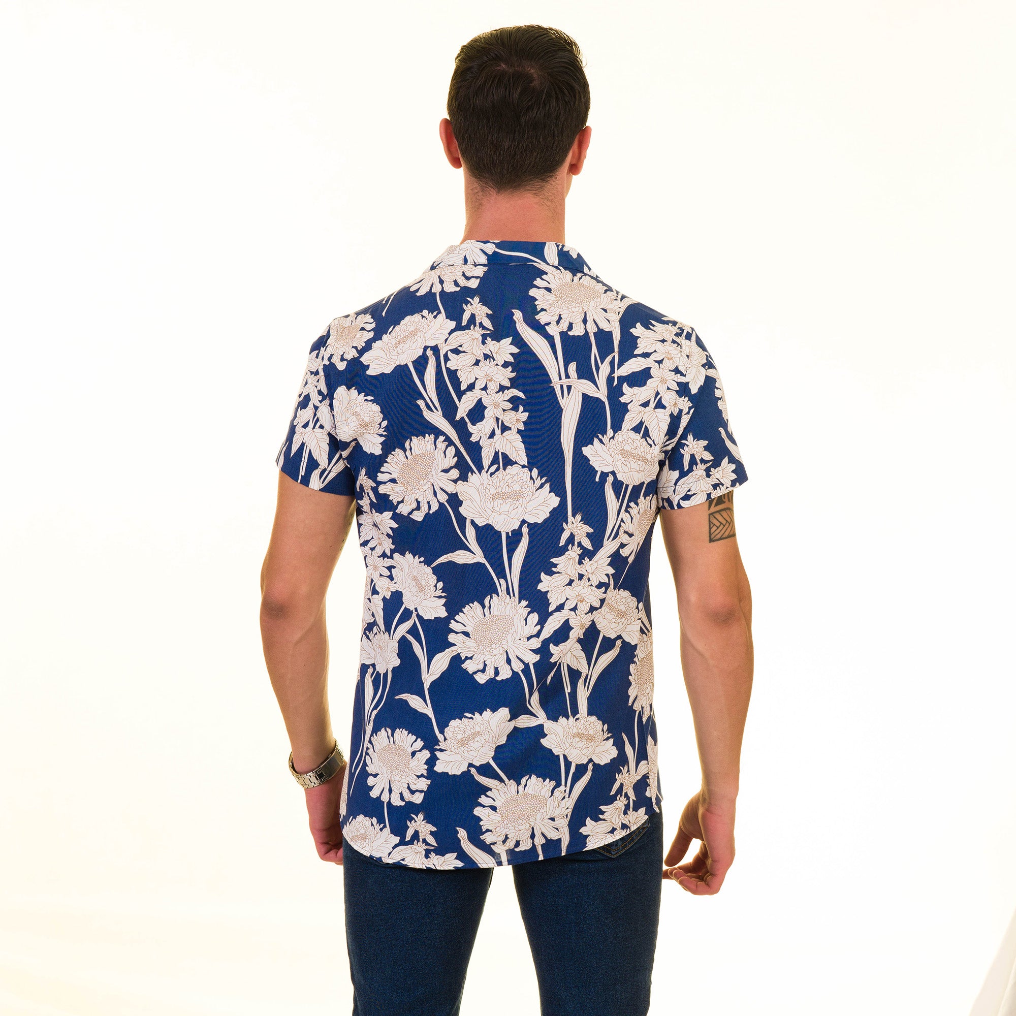 Multi-Color European Made Hawaiian Summer Shirt for Men - Designer Style - Image 4