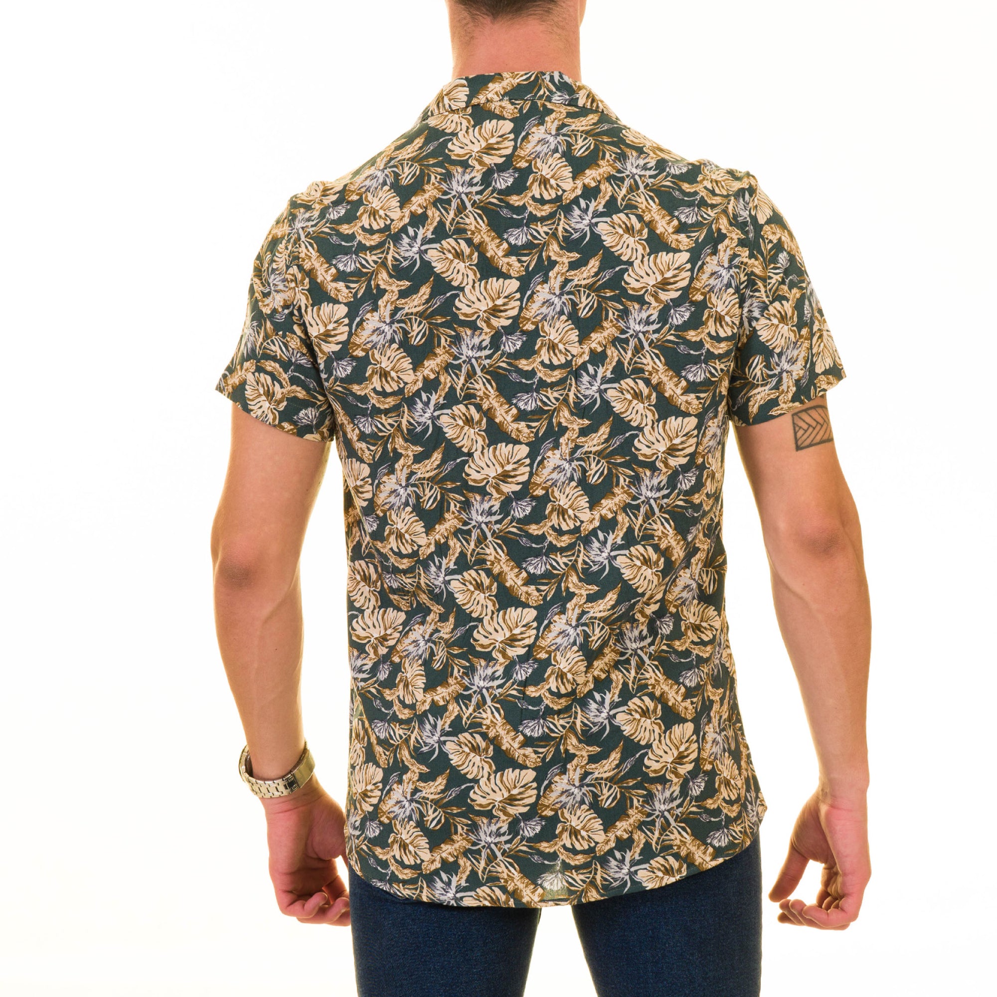 Multi-Color European Made Hawaiian Summer Shirt for Men - Premium Designer - Image 2