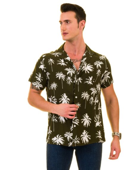Multi-Color European Made Hawaiian Summer Shirt for Men – Premium Designer
